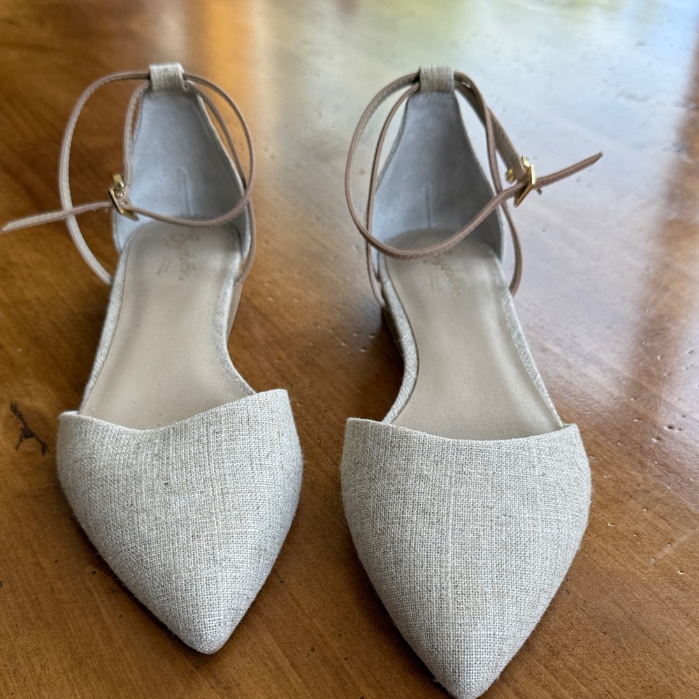 Seychelles Cream Pointed Flats